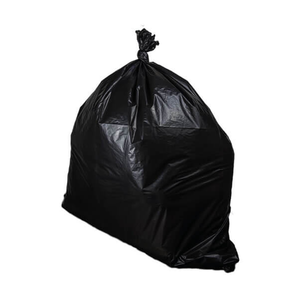 Bolsa plana negra para basura de uso general